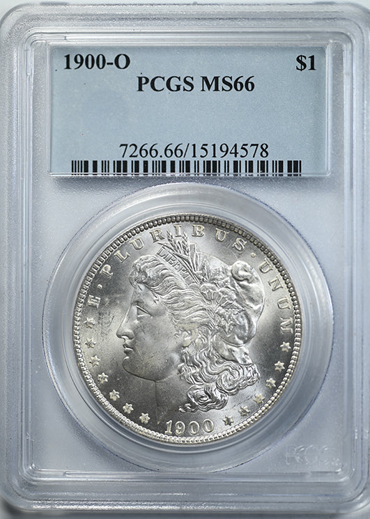 1900-O Morgan Dollar $1 PCGS MS66 Obverse Slab