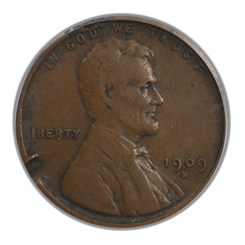 1909-S VDB Lincoln Wheat Cent 1C PCGS Genuine