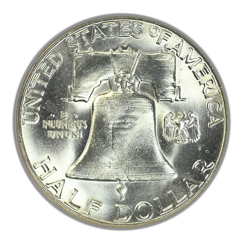 1954-S Franklin Half Dollar 50C NGC MS66 Reverse