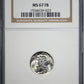 1944-S Mercury Dime 10C NGC MS67FB - Full Bands