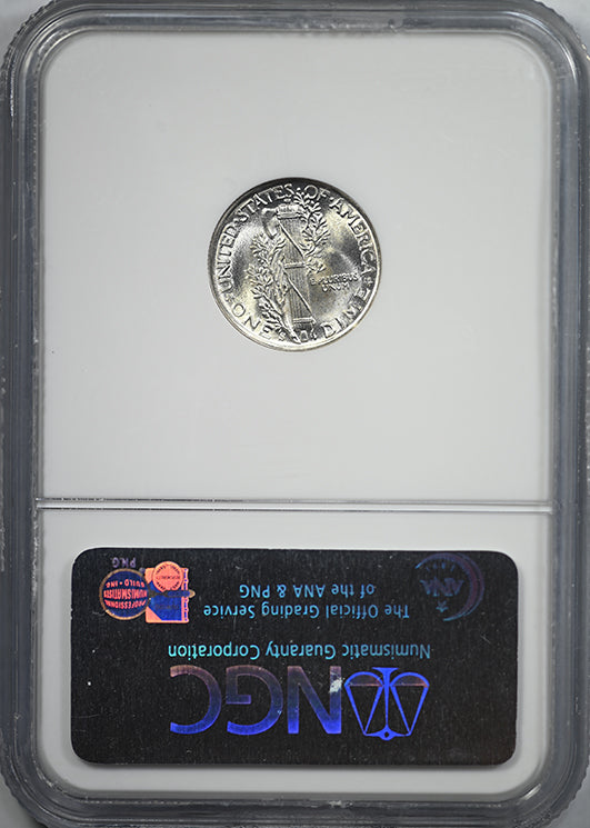 1944-S Mercury Dime 10C NGC MS67FB - Full Bands