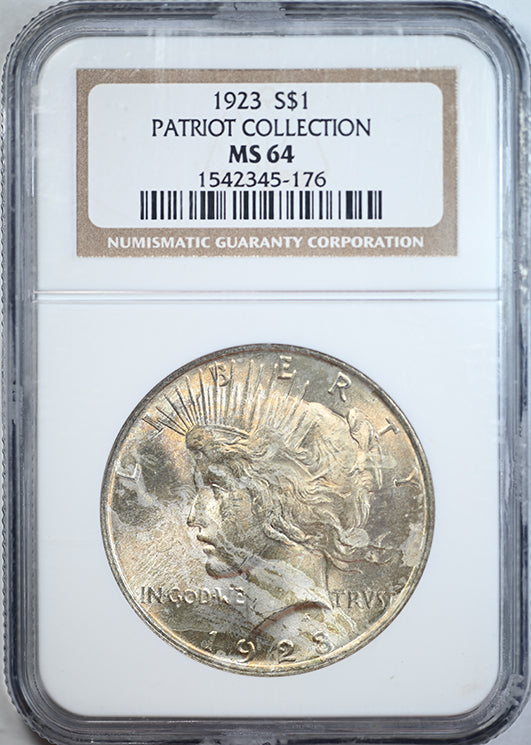 1923 Peace Dollar $1 NGC MS64