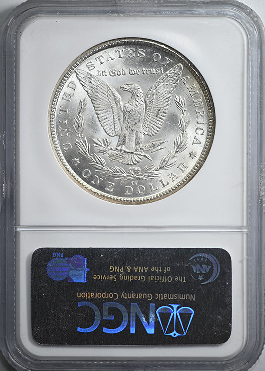 1884-CC Morgan Dollar $1 NGC MS64* Star CAC - Great Falls Collection - TONED!