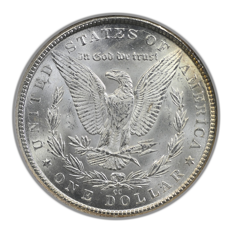1884-CC Morgan Dollar $1 NGC MS64* Star CAC - Great Falls Collection - TONED!