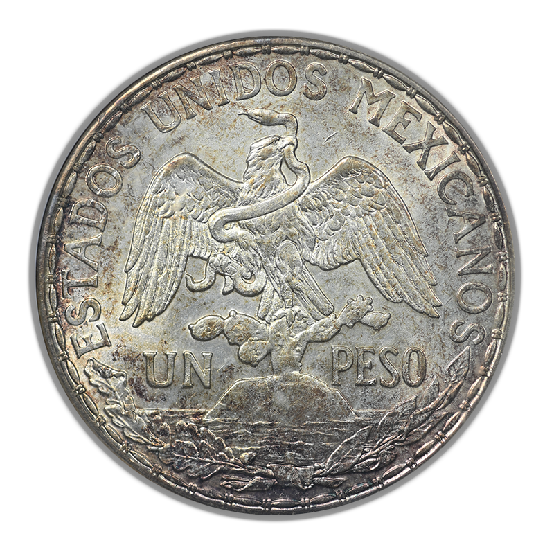 1913 Mexico Silver Peso Caballito ANACS Soapbox MS62