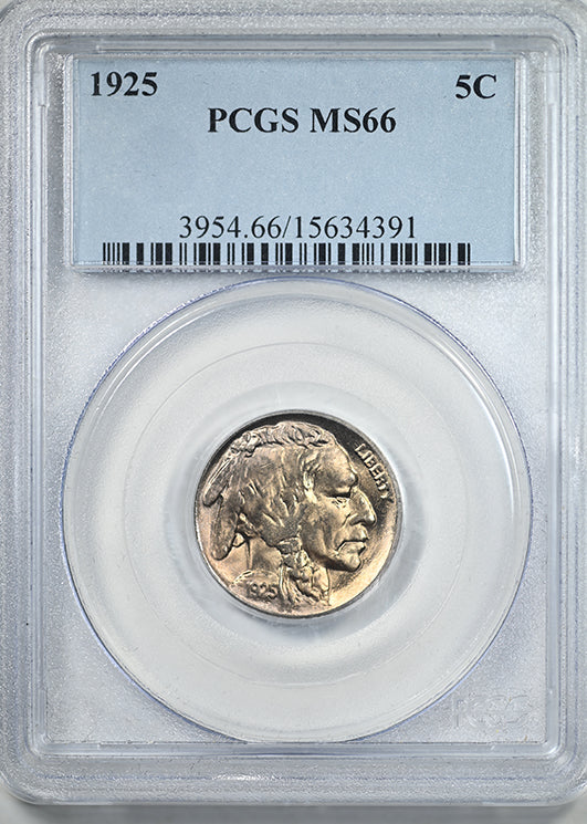 1925 Buffalo Nickel 5C PCGS MS66