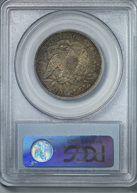 1876-CC Liberty Seated Half Dollar 50C PCGS AU50