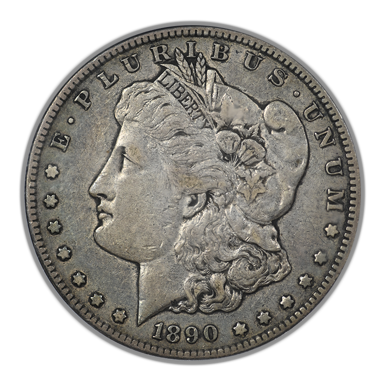 1890-CC Morgan Dollar $1 PCGS VF35 CAC