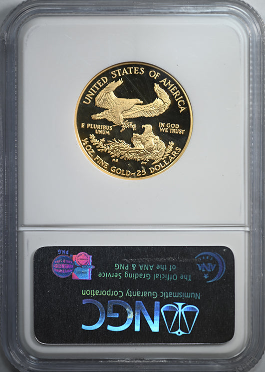 2007-W Proof American Gold Eagle G$25 NGC PR70 Ultra Cameo