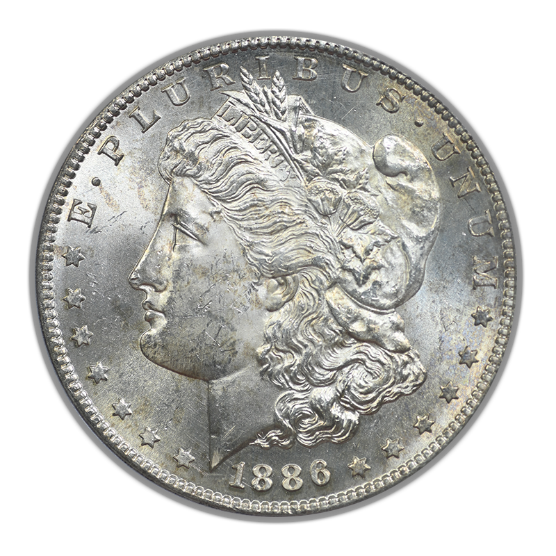 1886-S Morgan Dollar $1 PCGS MS63