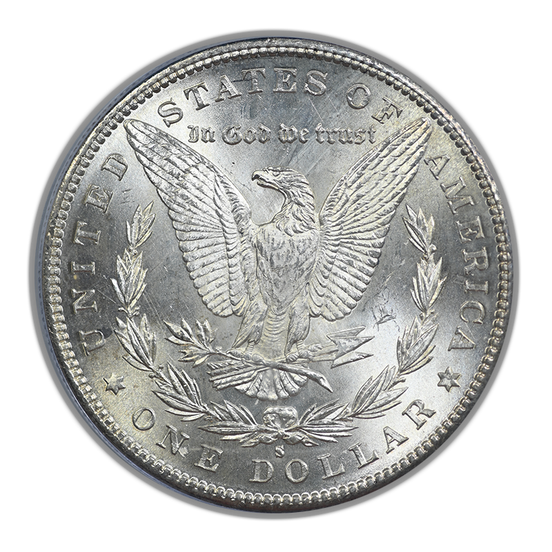 1886-S Morgan Dollar $1 PCGS MS63