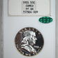 1955 Proof Franklin Half Dollar 50C NGC Fatty PF66 CAMEO CAC