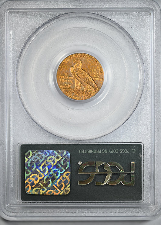 1910 Indian Head Gold Quarter Eagle $2.50 PCGS AU50 OGH
