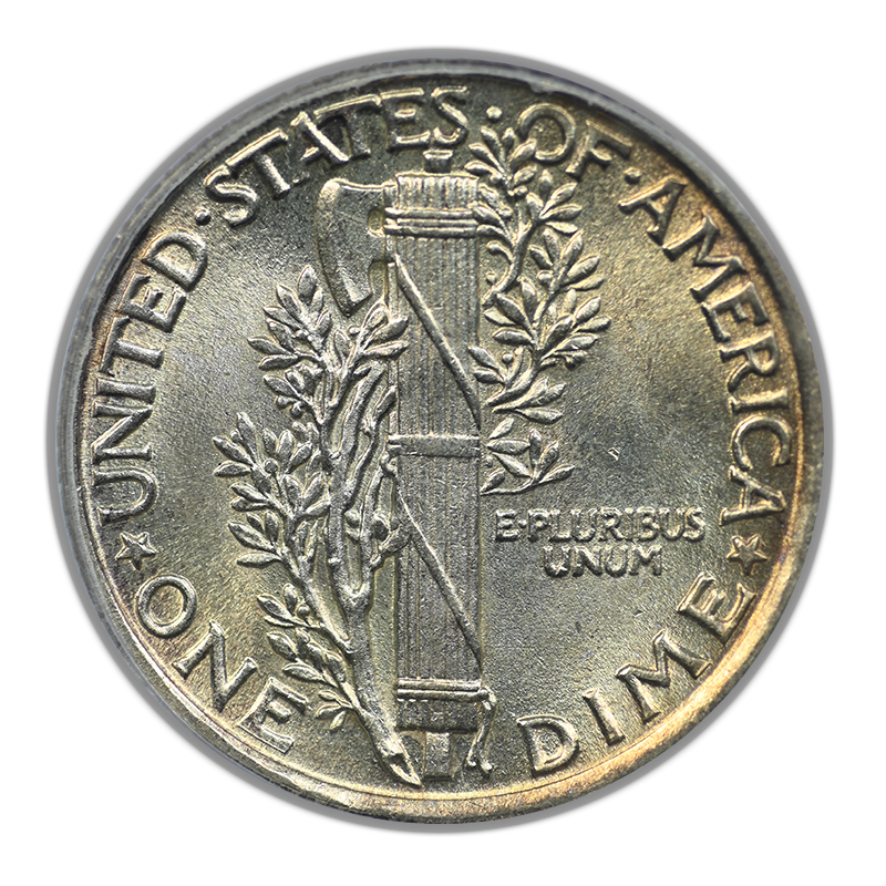 1925 Mercury Dime 10C PCGS MS64