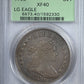 1798 Draped Bust Dollar $1 PCGS XF40 OGH - Large Eagle