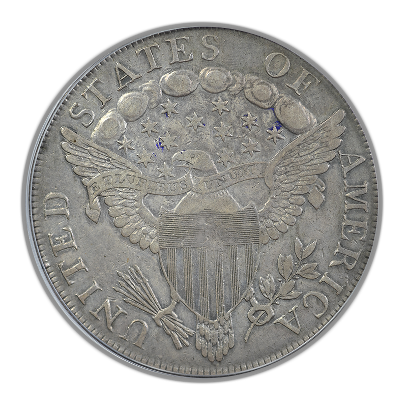 1798 Draped Bust Dollar $1 PCGS XF40 OGH - Large Eagle