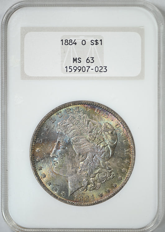 1884-O Morgan Dollar $1 NGC Fatty MS63 - TONED!