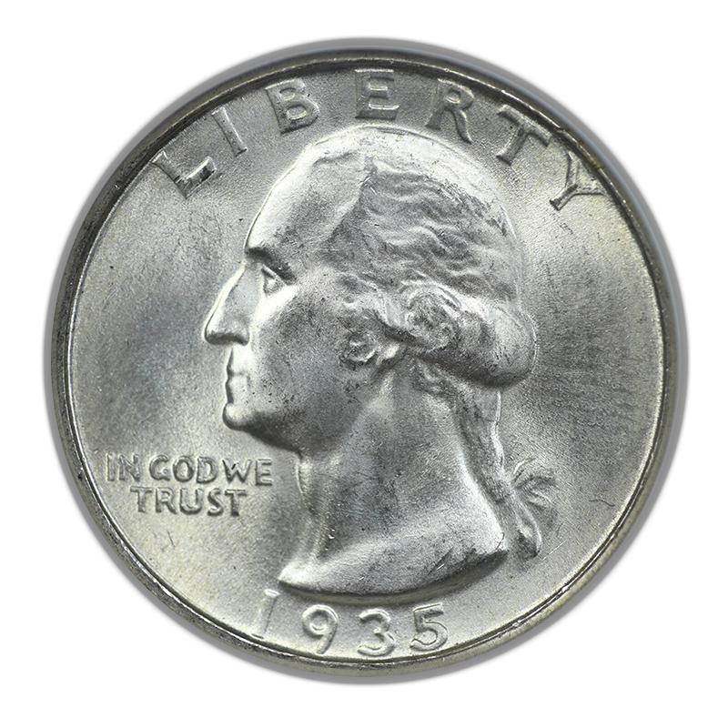 1935 Washington Quarter 25C NGC MS64