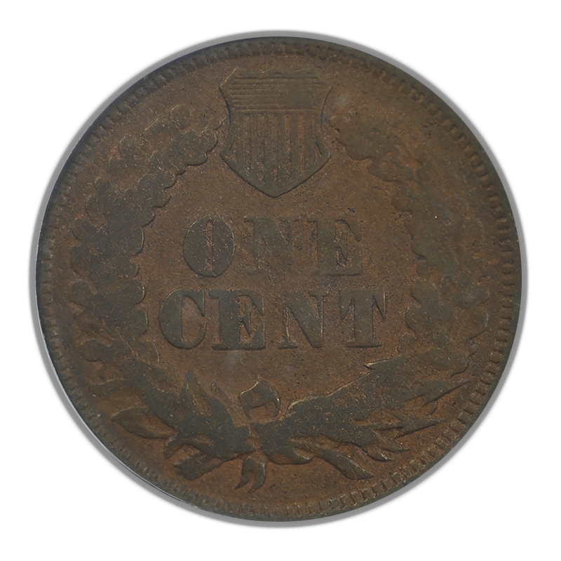 1869/69 Indian Head Cent 1C PCGS G06 RPD FS-301 S-3 Repunched Date