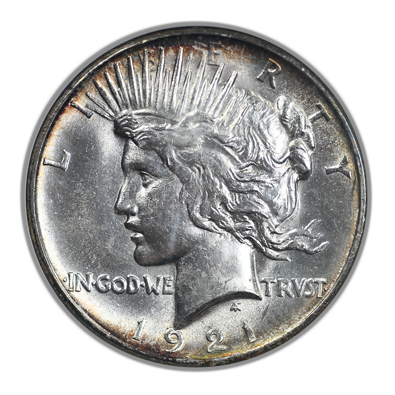 1921 Peace Dollar $1 NGC MS62