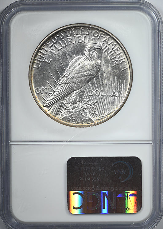 1921 Peace Dollar $1 NGC MS62