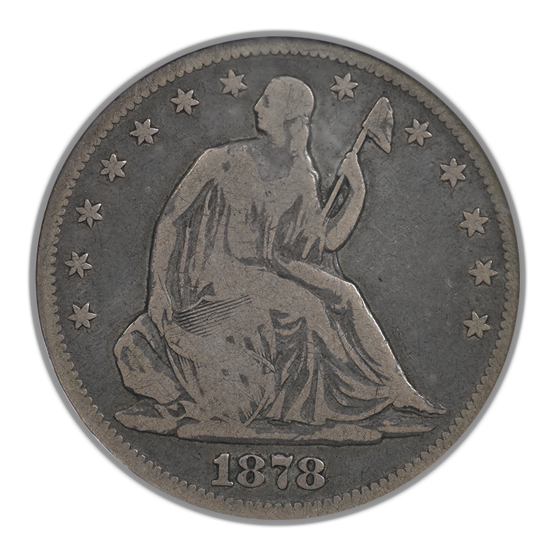 1878-CC Liberty Seated Half Dollar 50C NGC VG8 CAC