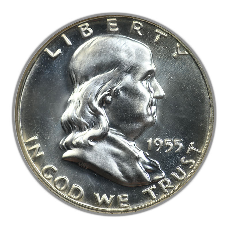 1955 Proof Franklin Half Dollar 50C NGC PF67