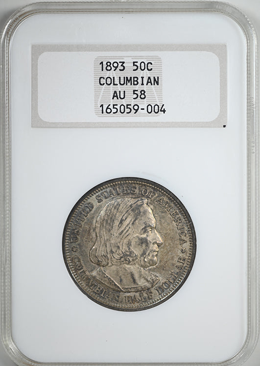 1893 Columbian Exposition Classic Commemorative Half Dollar 50C NGC Fatty AU58