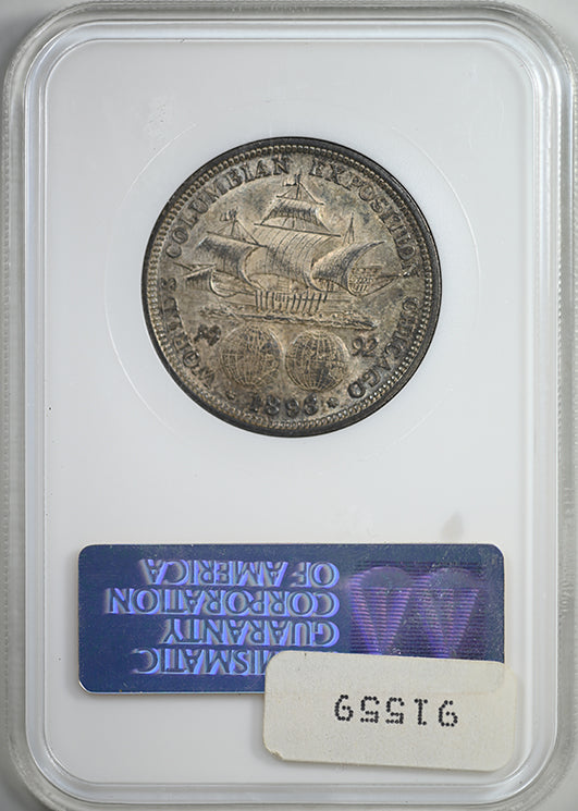 1893 Columbian Exposition Classic Commemorative Half Dollar 50C NGC Fatty AU58