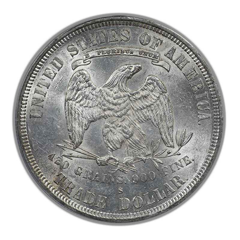 1877-S Trade Dollar T$1 PCGS AU55