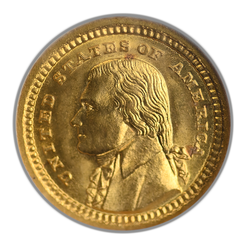1903 Jefferson Classic Commemorative Gold Dollar G$1 NGC MS65 Obverse