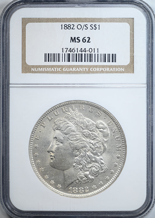 1882-O/S Morgan Dollar $1 NGC MS62