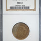 1888 Jamaica 1/2P Half Penny NGC MS63