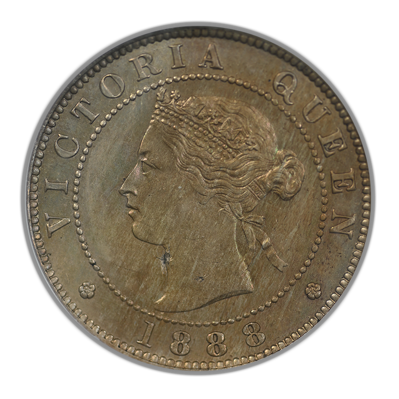 1888 Jamaica 1/2P Half Penny NGC MS63