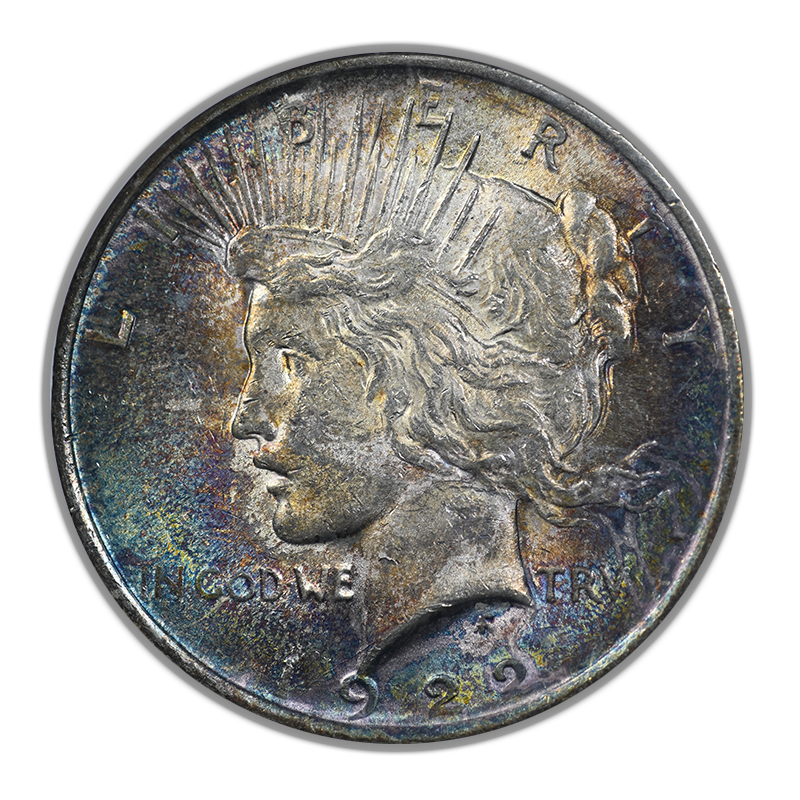 1922 Peace Dollar $1 NGC MS61 - TONED! Obverse