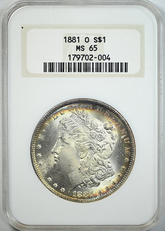 1881-O Morgan Dollar $1 NGC Fatty MS65 - TONED!