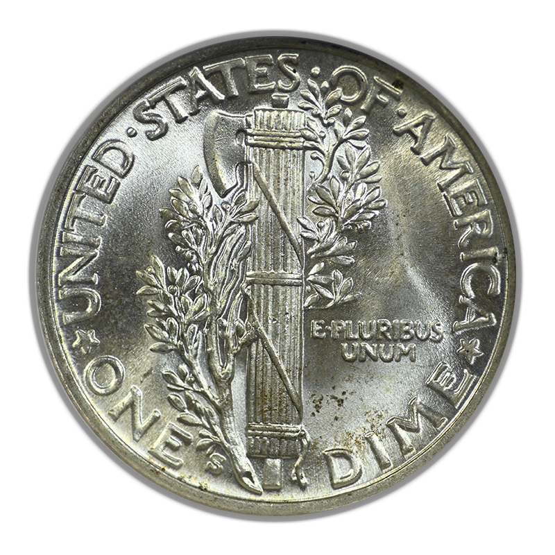 1939-S Mercury Dime 10C NGC MS67