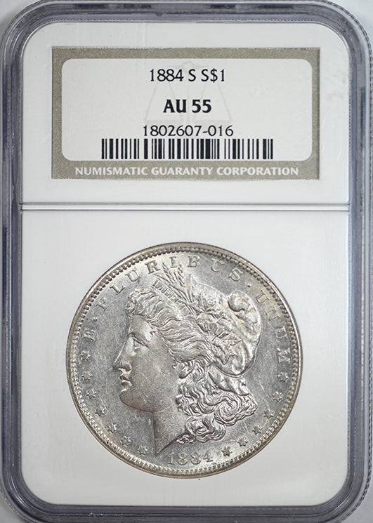 1884-S Morgan Dollar $1 NGC AU55