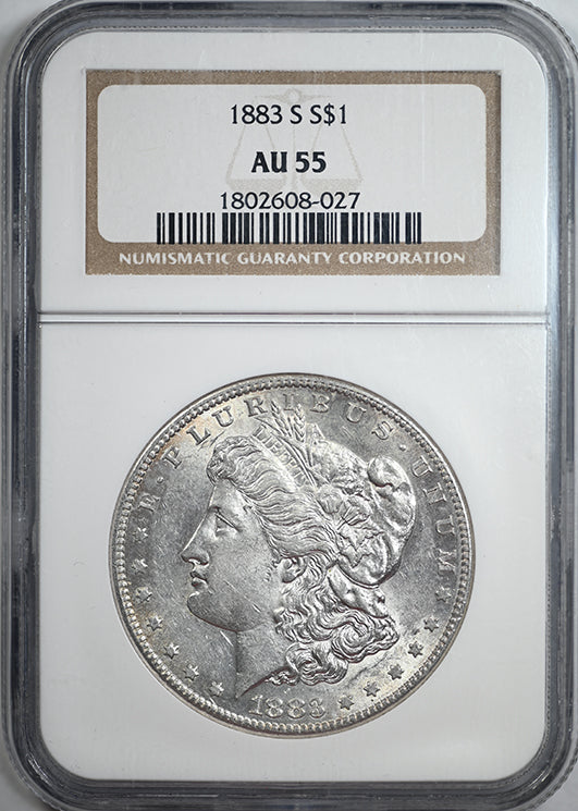 1883-S Morgan Dollar $1 NGC AU55