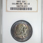 1892 Columbian Exposition Classic Commemorative Half Dollar 50C NGC Fatty MS63 - TONED!