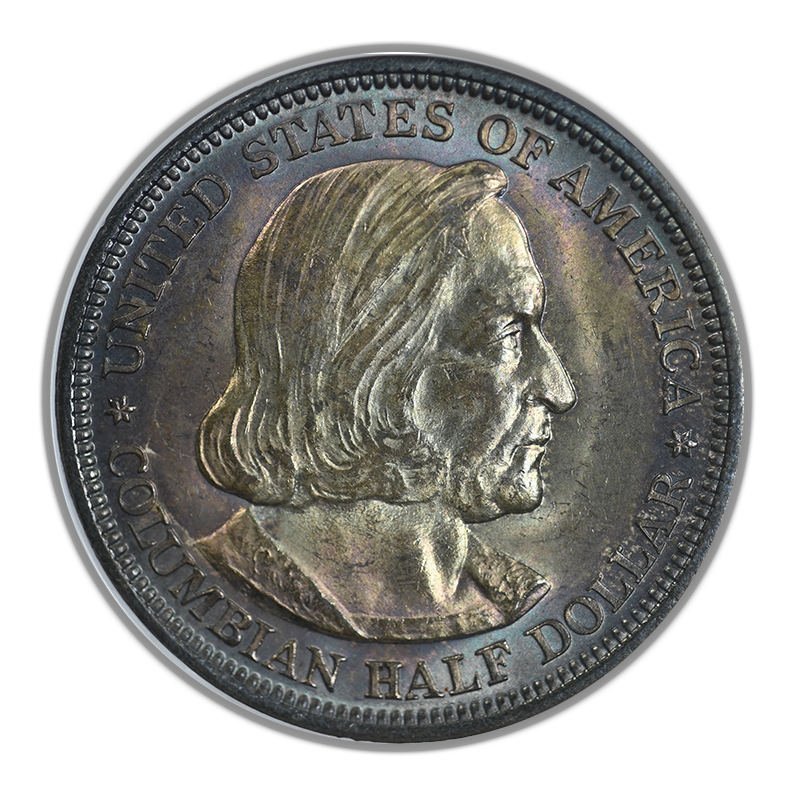 1892 Columbian Exposition Classic Commemorative Half Dollar 50C NGC Fatty MS63 - TONED!