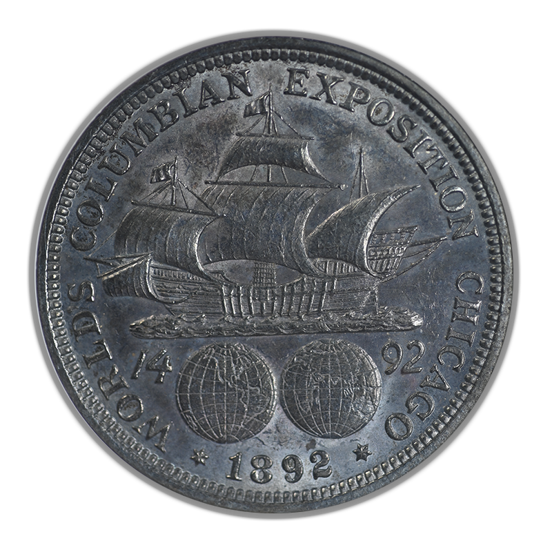 1892 Columbian Exposition Classic Commemorative Half Dollar 50C NGC Fatty MS63 - TONED!