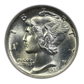 1937 Mercury Dime 10C NGC MS65FB - Full Bands