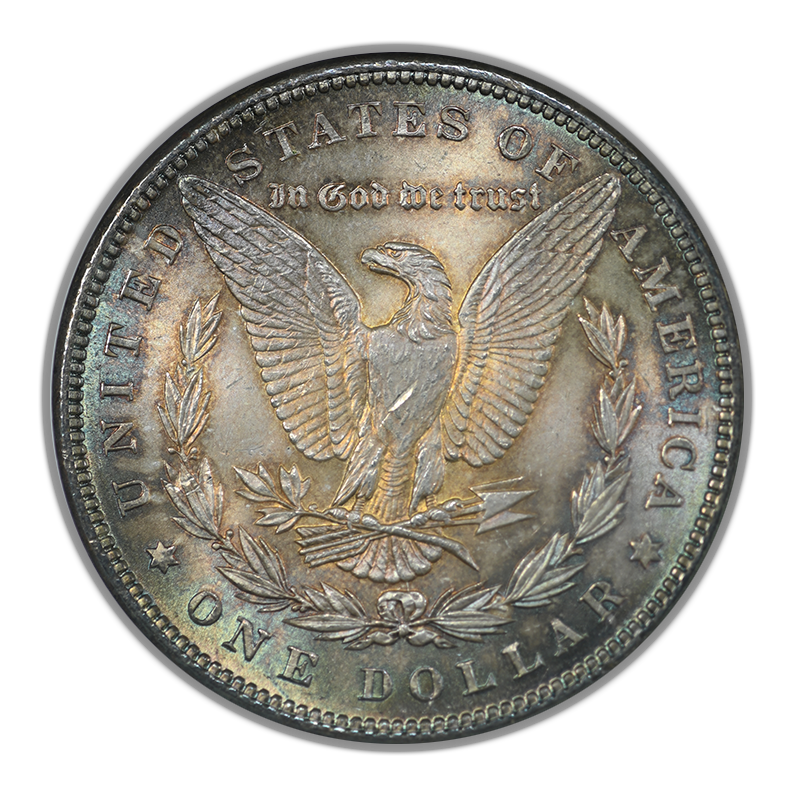 1885 Morgan Dollar $1 NGC Fatty MS63 - TONED! Reverse