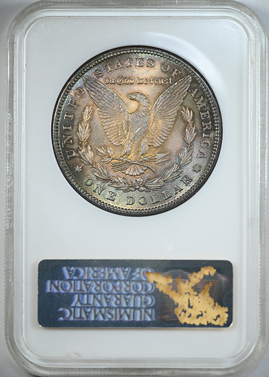 1885 Morgan Dollar $1 NGC Fatty MS63 - TONED! Reverse Slab