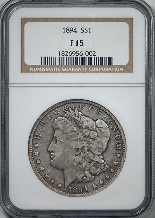 1894 Morgan Dollar $1 NGC F15