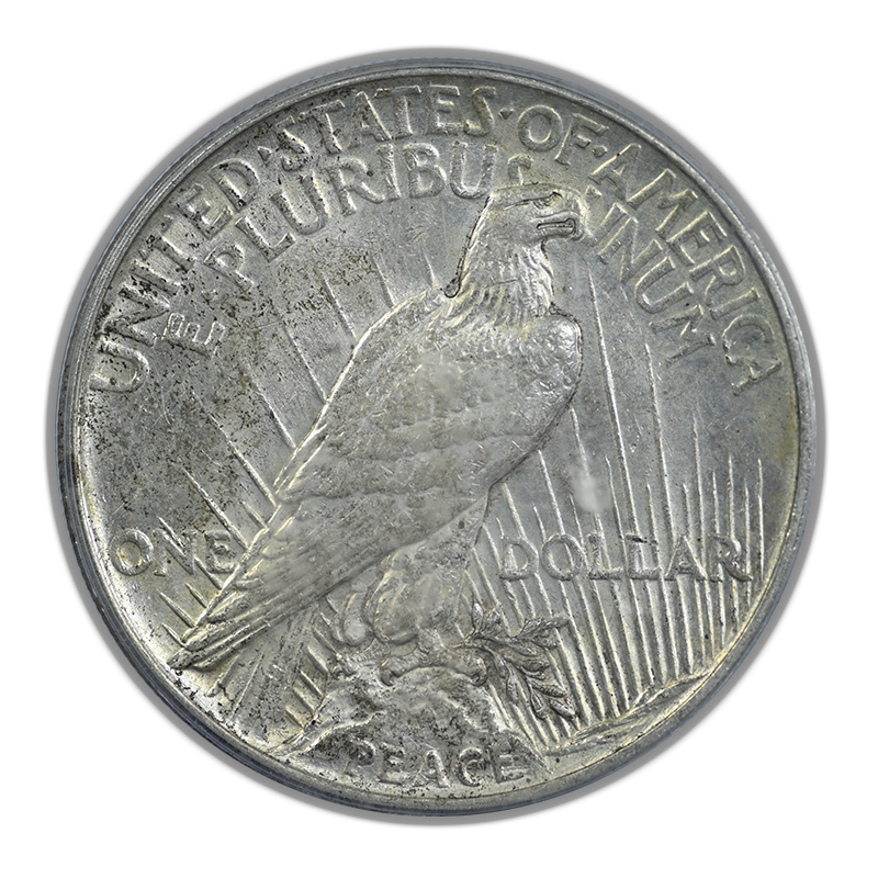 1921 Peace Dollar $1 PCGS AU55