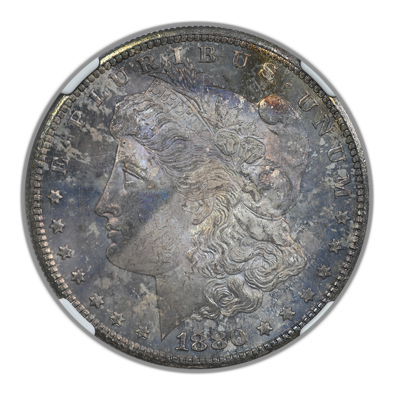 1880-S Morgan Dollar $1 NGC MS65 CAC - TONED!