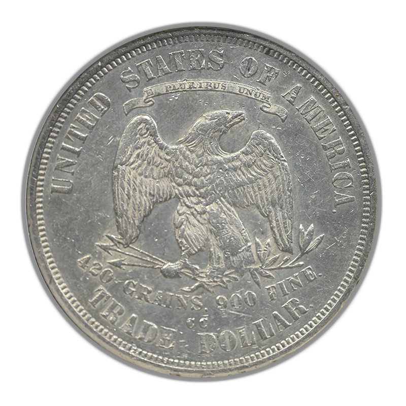 1874-CC Trade Dollar T$1 NGC AU55