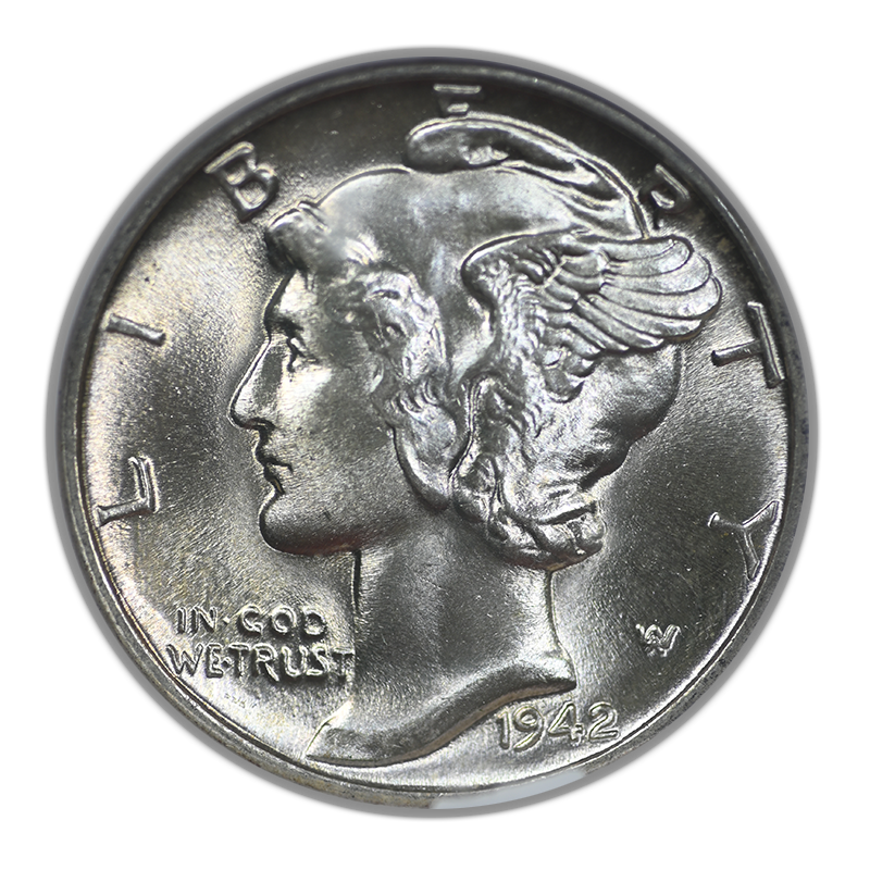 1942 Mercury Dime 10C NGC MS67 CAC